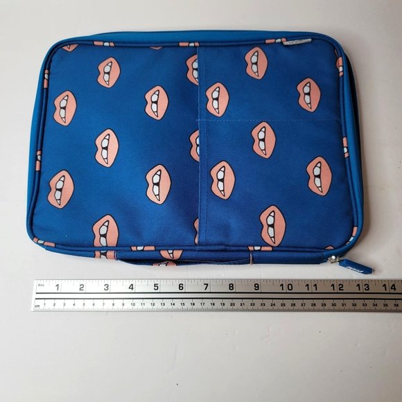 YOOBI Blue Lips Laptop Chromebook Case Multiple Compartment  Document Organizer - Picture 7 of 7